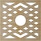 Ekena Millwork Chevron Wood Fretwork Pierced Ceiling Medallion, Hickory, 40"OD x 10 3/8"ID x 1/4"T CMWP40X40X0250CHHI - alternate 2